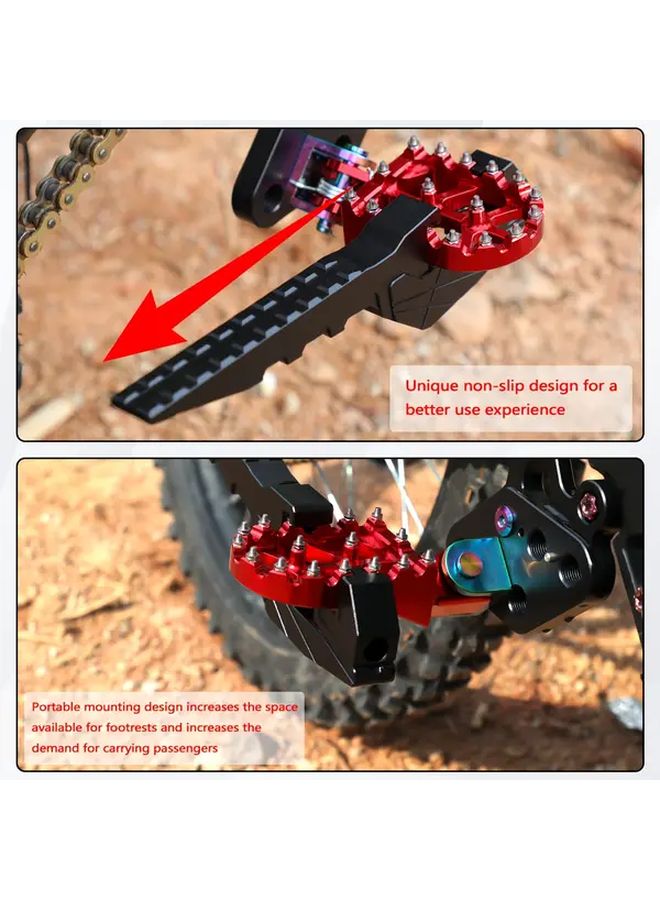 Black Adjustable CNC Foot Pegs For Surron Light Bee X S Dirt Bike - Image 4